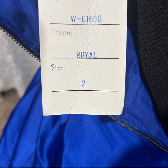 Royal blue strapless gown prom dress NWT size 2 - Picture 14 of 14